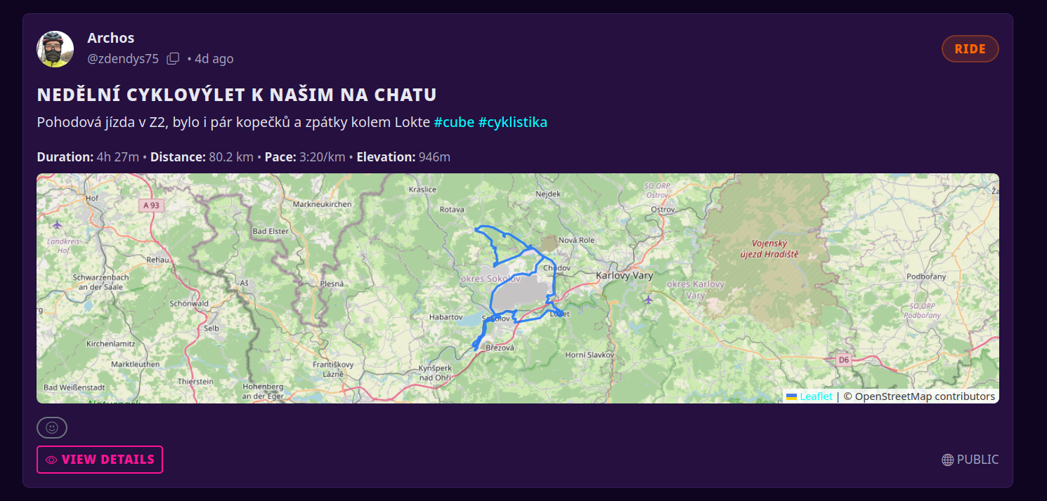 makni.cz — sportovní platforma na OSCloud