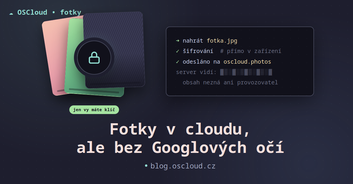 Fotky v cloudu, ale bez Googlových očí